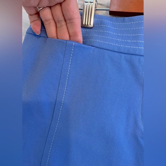 J. McLaughlin Women's Coastal Blue Above the Knee Skirt Size 4 - Picture 4 of 6